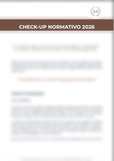 Anteprima del Check-Up Normativo 2026
